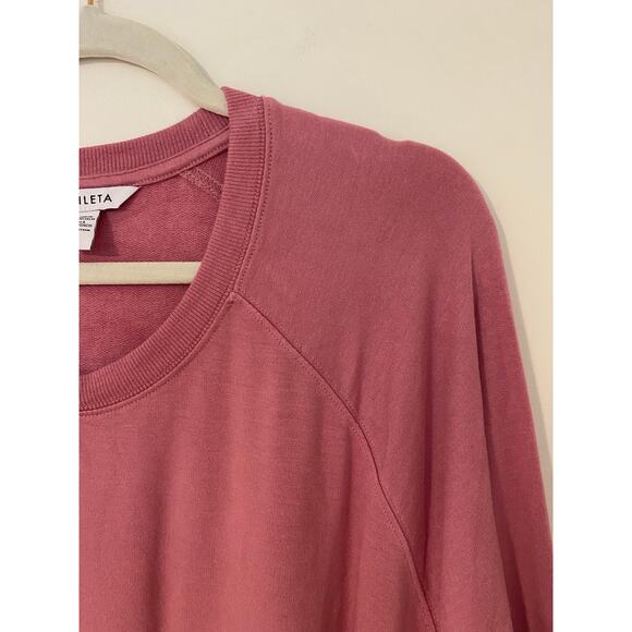 NWT Athleta Mindset Sweatshirt 2X $69 Soft Comfortable Long Sleeve Top Pink - Picture 4 of 7